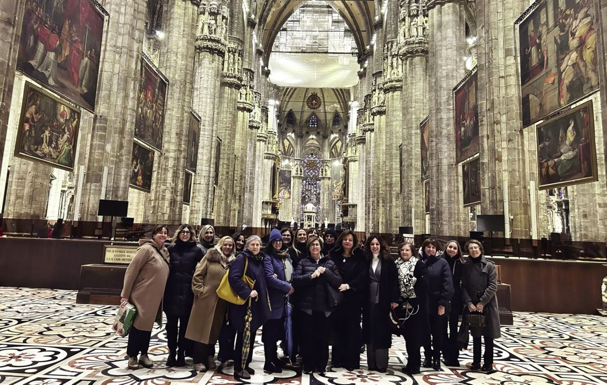 Le Donne del Marmo visiting Milan Cathedral